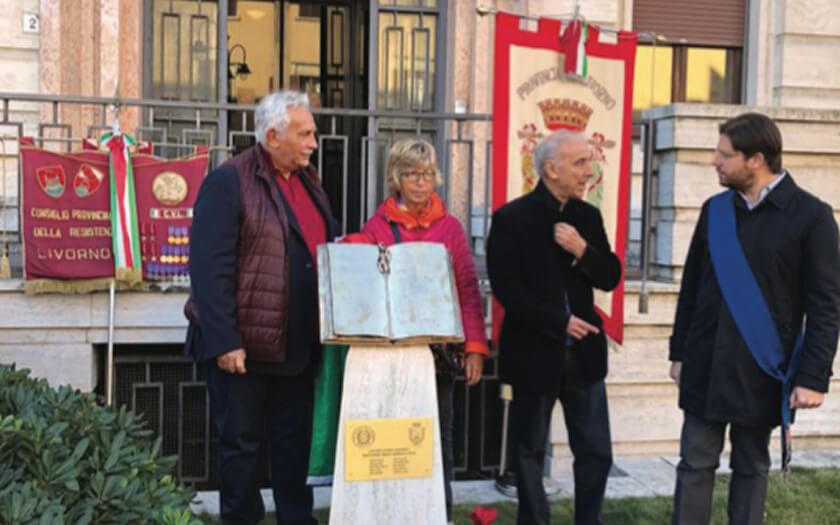Restauro stele Medaglie d'oro per i Partigiani a Livorno